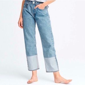rag & bone maya high rise ankle straight jeans